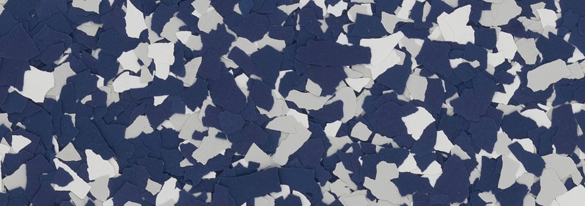 A close up of the blue and white speckled surface