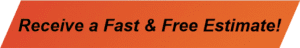 A red banner with black text that says " fast & free ".